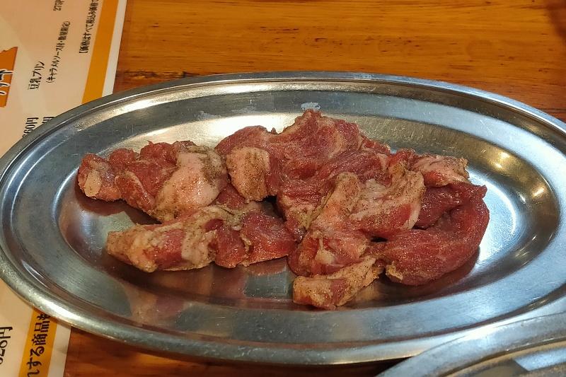 ジンギスカンの生肉